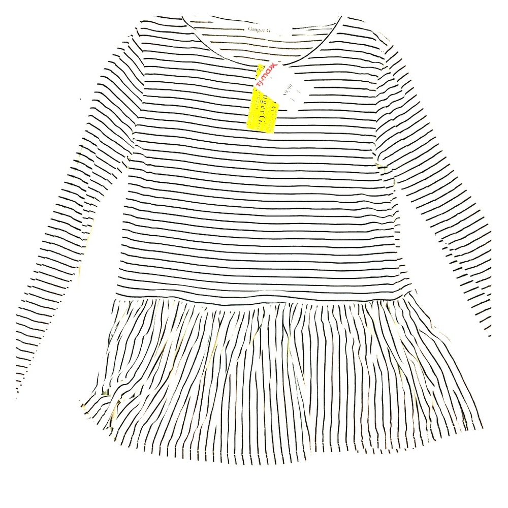 Stripped B&W Blouse